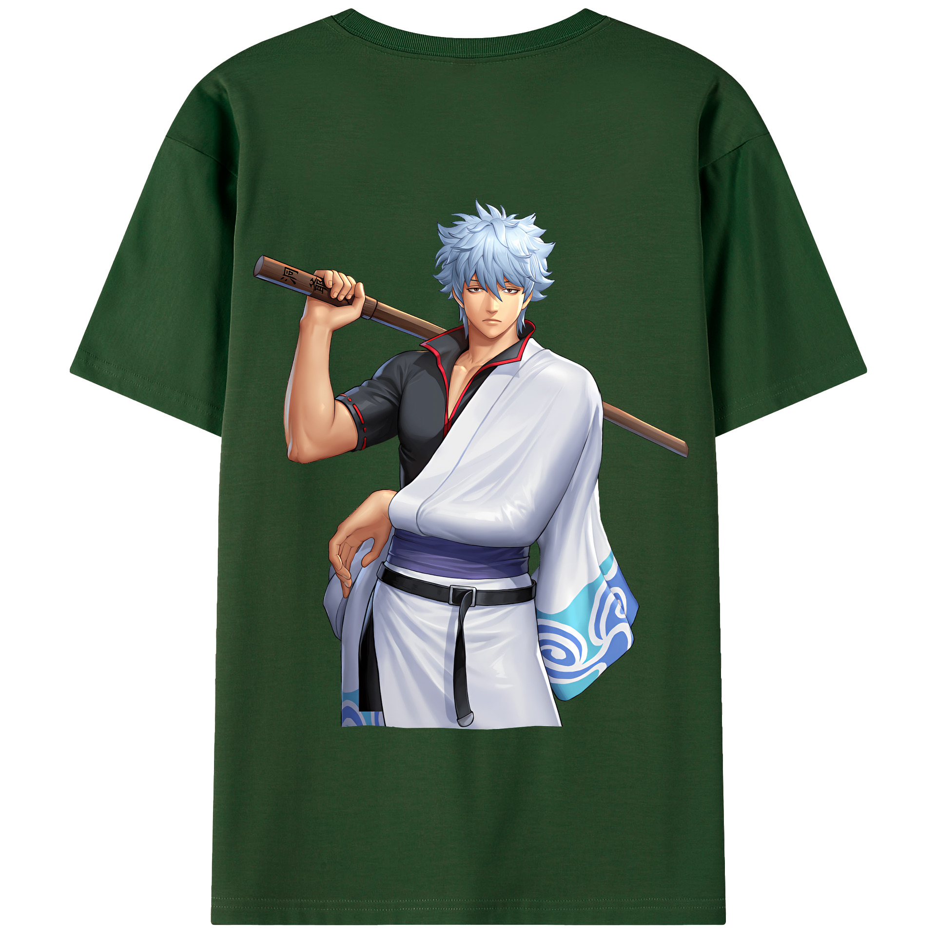 （画像用） ぎんたま 坂田銀時（さかたぎんとき） 神楽 志村新八（しむら しんぱち） GINTAMA Sakata Gintoki Kagura Shimura Shinpachi 綿100％半袖Tシャツ（背面プリント）